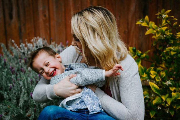 Mom Playing With Her Son