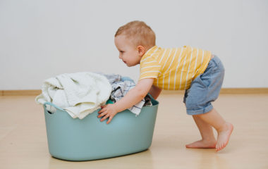 Toddler Helping With Household Chores