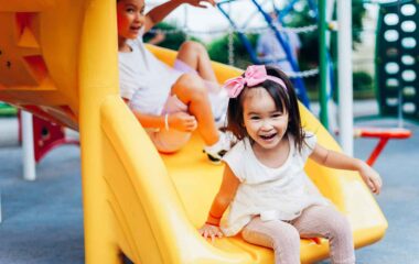 Toddler Playing Outside